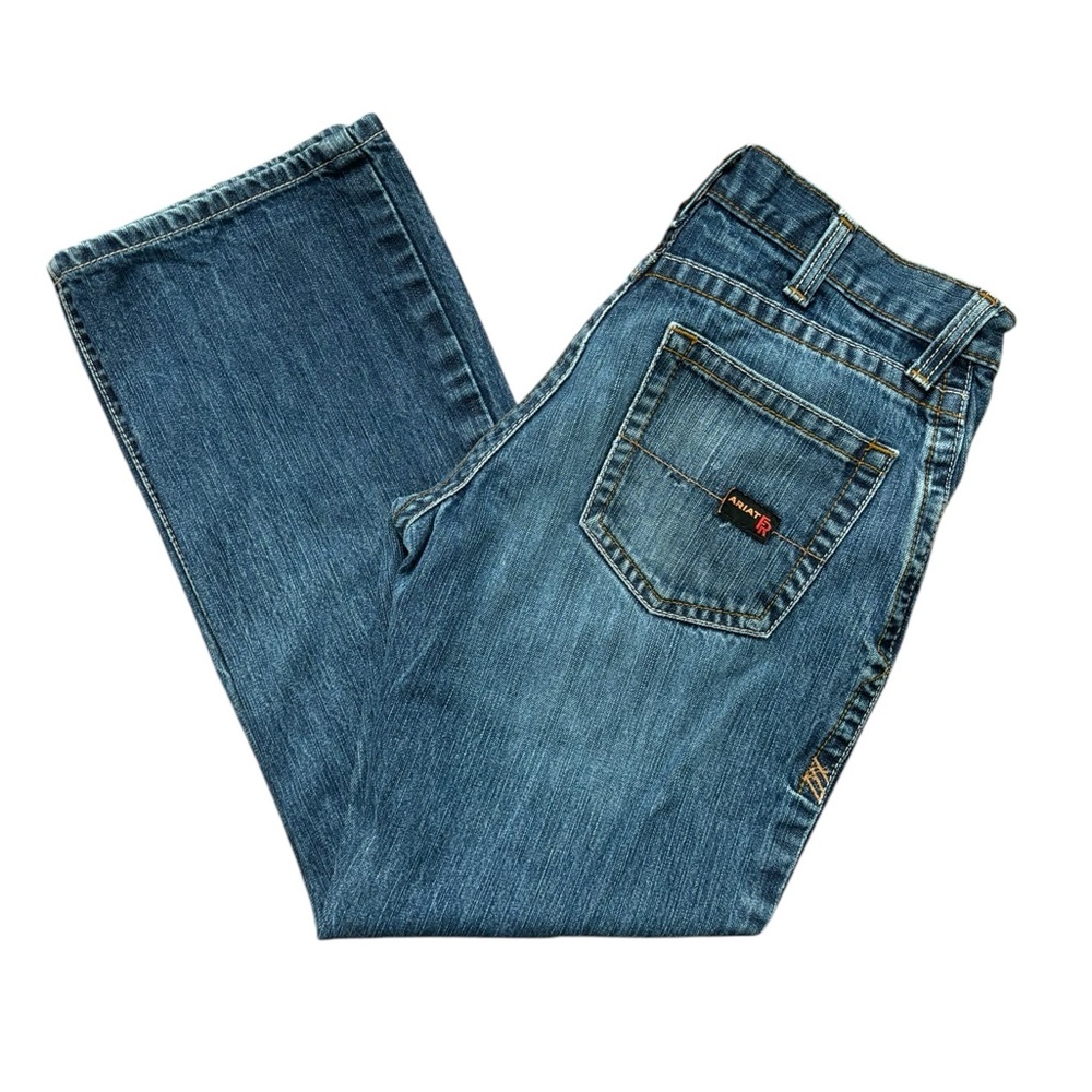 Ariat Men's M4 Work FR Low Rise Bootcut Jeans 30 x 30   10 0515 - Picture 3 of 10